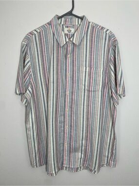 Marine Layer Short-Sleeve Hemp Button-Up Shirt Large